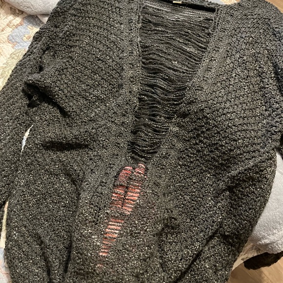 Alter’d State Sweater with sheer ripped-back detail, Size M - Picture 2 of 4